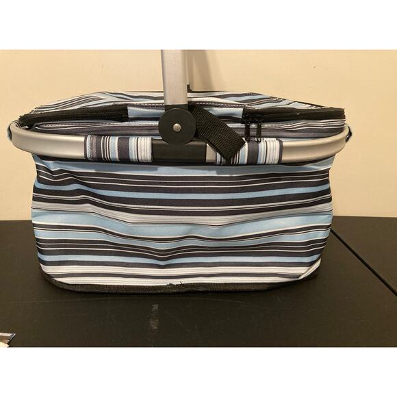 Picnic Basket - Insulated - Handle - Foldable - Rubber Feet Bottom - Li Qing - Picture 8 of 11